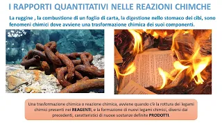 LE DIVERSE TIPOLOGIE DI REAZIONI CHIMICHE