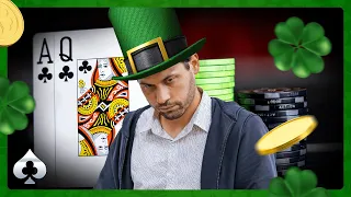 LUCKY BETS For St Patrick's Day! LIVE POKER With Jake The Llama Abdalla