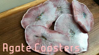 Pink Agate Coasters | Epoxy Resin Tutorial