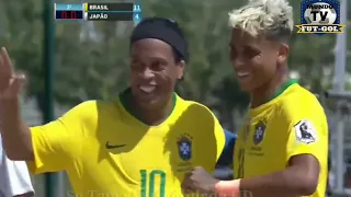 O dia que Ronaldinho Gaúcho Mitou no Futebol de areia - Brasil 11 x 4 Japão