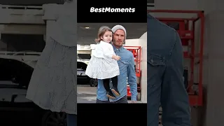 David Beckham and Daughter Harper #davidbeckham #beckhamfamily #beckham