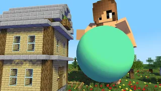 Giant Girl Vore Tiny World Challenge - Minecraft Animation