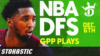 DraftKings NBA Picks Tuesday 12/6/22 | NBA DFS Tournament Strategy