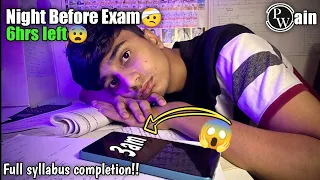 🔥Studying full syllabus one night before my BOARD EXAMS🤕😱 || #studyvlog #jee #iit #pw #neet #upsc