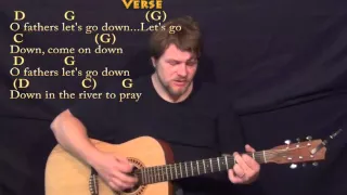 Down in the River to Pray (Traditional) Strum Guitar Cover Lesson in G with Chords/Lyrics