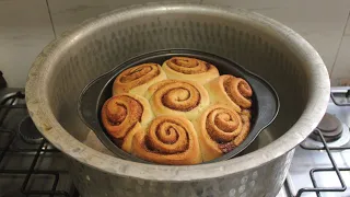 Cinnamon Rolls without Oven | How To Make Homemade Cinnamon Rolls