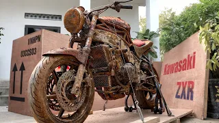Restoration KAWASAKI Motocycle Racing | Repair a badly damaged Motocycle