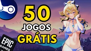 50 jogos GRÁTIS na STEAM e EPIC GAMES para PC FRACO e MÉDIO