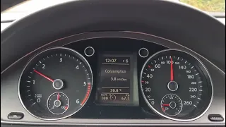 VW Passat 7 2.0 TDI Fuel Consumption at 60 / 80 / 100 / 110 km/h