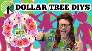 EASY & ALL DOLLAR TREE DIYS!!!  70’s Vibes & DIY’s - FUNKY & COOL DIYS!