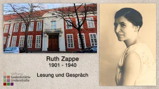 Ruth Zappe | Virtuelle Lesung und Gespräch | Stiftung Lindenstraße Potsdam