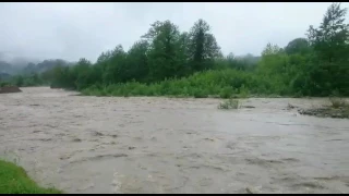 река Келасур после дождя ,Абхазия