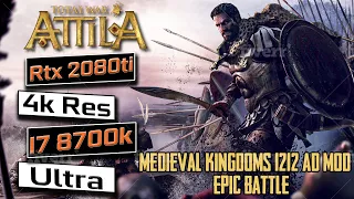 Total War Attila - Medieval Kingdoms 1212 AD Mod, Epic Battle Empire of Epirus vs Latin Empire.