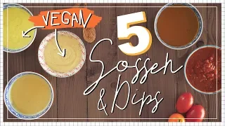 5 Recipes for Vegan Sauces & Dips - for Bowls, Salads, Pasta & BBQ | SNUKIEFUL