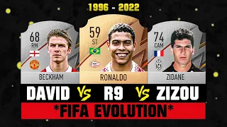 Zidane VS Ronaldo VS Beckham FIFA EVOLUTION! 😢💔 FIFA 96 - FIFA 22