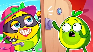 Stranger is at the Door 🚓 Policeman Rescues Baby Avocado || Funny Stories for Kids by Pit & Penny