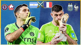 The two games of Dibu Martínez vs Lille and France🤯⚔️