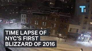 Time lapse of NYC's first blizzard of 2016