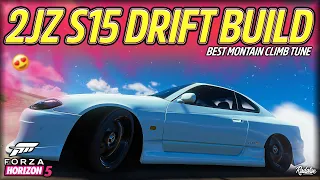 CRAZY S15 2JZ TUNE! TRY THIS NOW!! BEST DRIFT TUNE FORZA HORIZON 5