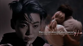 [J.Jk FF] When you told about your abusive parents to him in your sleep....