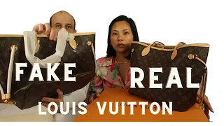 Fake vs Real LV  * How to spot a fake Louis Vuitton Neverfull bag
