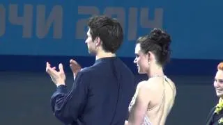 Sochi 2014 Tessa Virtue - Scott Moir Medal ceremony (focus on, fan video) 00027