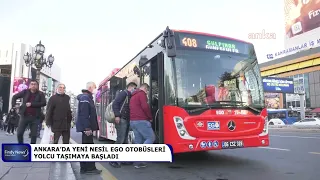 ANKARA’DA YENİ NESİL EGO OTOBÜSLERİ YOLCU TAŞIMAYA BAŞLADI