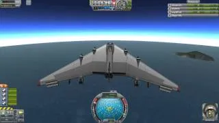 Kerbal space program: Flying wing-stunt plane edition