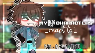 My Fav characters react to each other ||Part 1 - Oikawa Tooru!~ || ..°•`Desc`•°..—