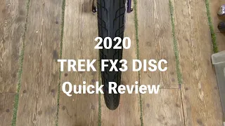 クロスバイク| TREK 「FX3 DISC」 2020年モデル・クイックレビューします！