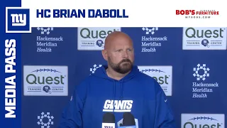 Brian Daboll on Daniel Jones' Progress | New York Giants