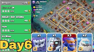 May season day6|super bowler smash th16|legend league attack|clash of clans