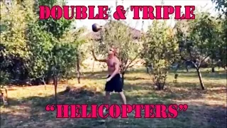 Sergey Rudnev - Double and Triple "Helicopters" / Сергей Руднев выполняет вертолеты с гирей