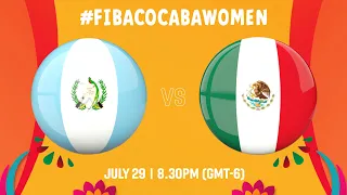 Guatemala v Mexico | Full Basketball Game | COCABA Women's Championship  2022