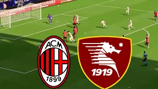 MILAN X SALERNITANA CAMPEONATO ITALIANO 2024 GAMEPLAY FUTEBOL FIFA 24 PS5