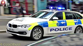 Police Cars Responding Compilation - Lights and Sirens in UK