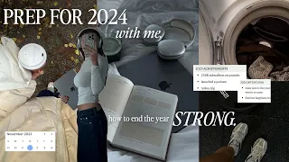 PREP FOR 2024 with me | how to end the year strong, goal plan, reflecting, christmas decor shopping