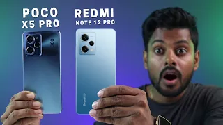 Poco X5 Pro vs Redmi Note 12 Pro Full Comparison | Camera, Battery, Gaming Comparison