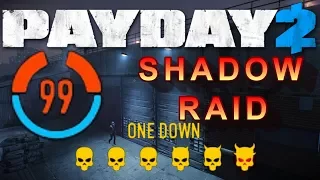 payday2 99 Detection Risk Shadow Raid  (Solo Stealth - One Down)