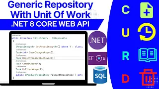 Generic repository pattern with unit of work in asp.net core web api