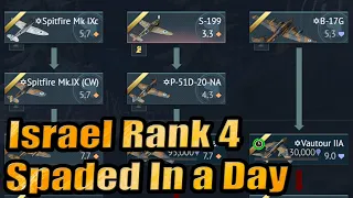 I Spaded Rank 4 Israel In a Day - War Thunder