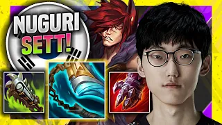 NUGURI DESTROYING WITH SETT! - FPX Nuguri Plays Sett Top vs Gwen! | Season 11