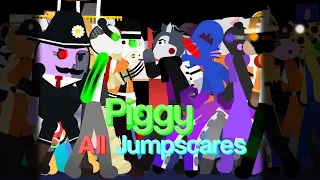 Piggy | All Jumpscares | Sticknodes Animation