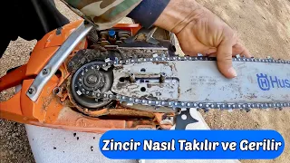 MOTORLU TESTERE ZİNCİR NASIL TAKILIR VE GERİLİR