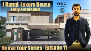 1 Kanal Fully Furnished Luxury House For Sale | Bahria Town Lahore | CompleteTour @alanzaassociates
