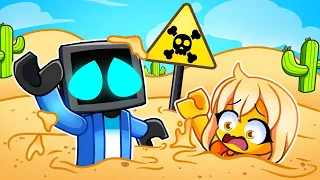 TeeVee is Stuck in QUICKSAND in Roblox!