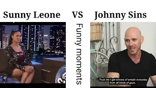 Sunny leone Vs Johnny Sins Interview #funnymoments  #meme #sunnyleone