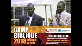 CAMP BIBLIQUE NATIONAL - BINGERVILLE 2018 - COMPTE RENDU DU CAMP DES ETUDIANTS A KOUME 2018