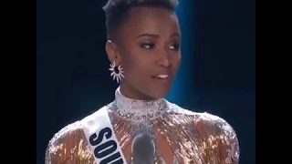 Miss Universe 2019 Zozibini Tunzi, South Africa (Natural Beauty)