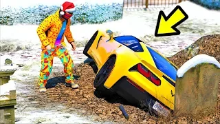 БИТВА ВОРОВ В GTA 5 -НАШЁЛ В ЯМЕ ДОРОГУЮ ТАЧКУ! КТО ЕЁ ТУДА ЗАКОПАЛ? ⚡ГАРВИН